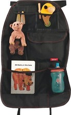 Diono Stow  n Go Car Back Seat Organizer 7 Pockets Storage Holder Black Kids