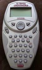 TV TRIVIA CROSSWORD Electronic Handheld Game +Instructions RADICA w/o Batt Cover
