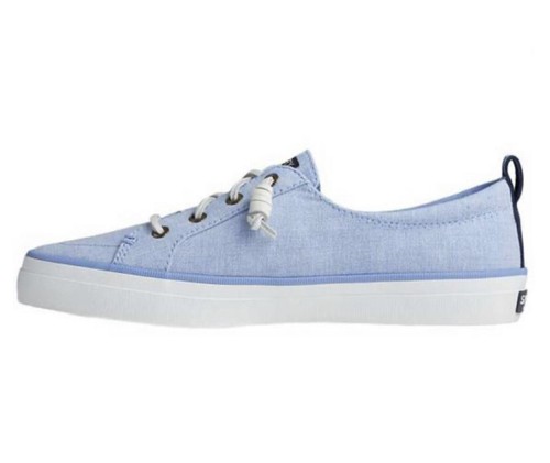 NIB Sperry Crest Vibe Linen Blue Sneakers STS84904 - Picture 4 of 10