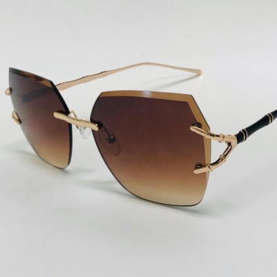Oversized Sunglasses Women Fashion Designer Shades Trendy Elegant Luxury Lentes