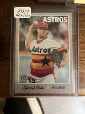 2019 Topps Heritage Throwback Variations #429 Gerrit Cole Astros