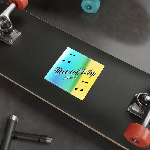 Holographic Die-Cut Stickers "Made to Worship" - Picture 11 of 20