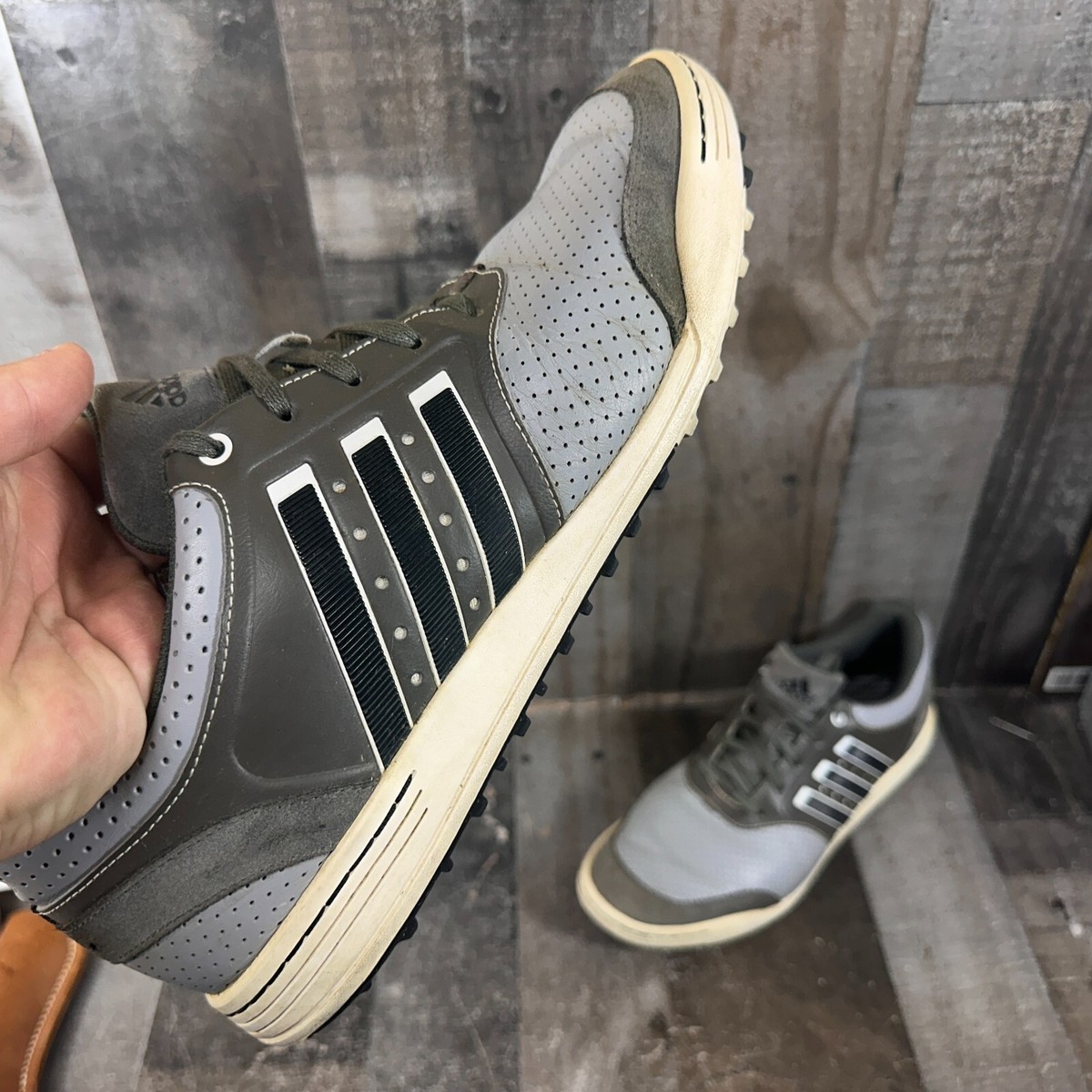 Adidas Golf Adicross III WD Shoes Men’s Size 11 Spikeless Perforated Q46650 Adidas Adicross III Leather Spikeless Men main image 2