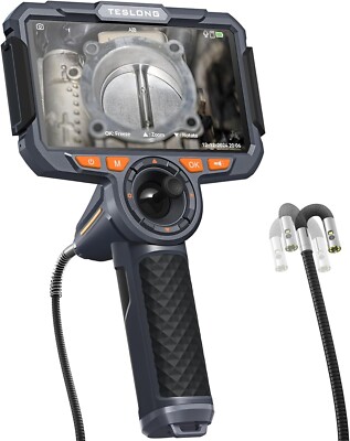 3.9mm/6.5mm 4-Way Joystick Articulating Borescope Inspection Camera 6'' Monitor