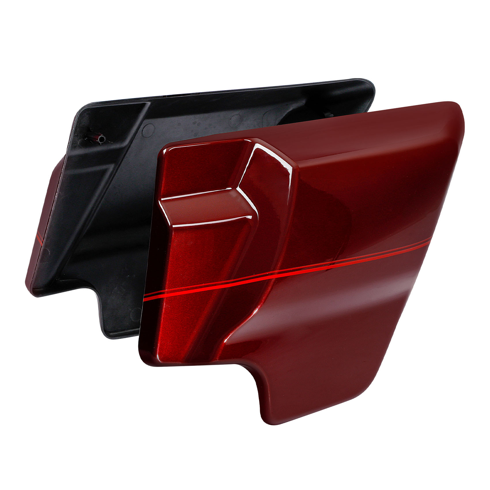 Battery Side Fairing Covers Fit For Harley Touring 2009-23 Mysterious Red Sunglo