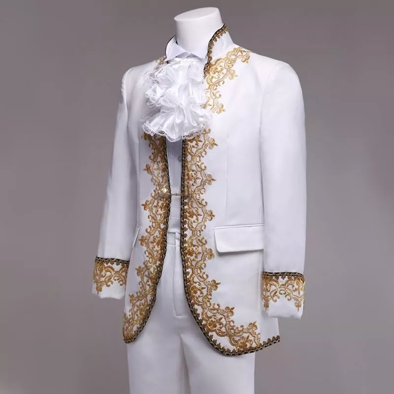 Mens Retro Military Court Jacket u0026 Trouers Set Renaissance Costume Fancy  Dress | eBay