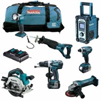 Makita Lxt 18V 11Tlg. Akku Werkzeug Set + Dhs 661 Zu Akku-HandkreissäGe Rfe Z