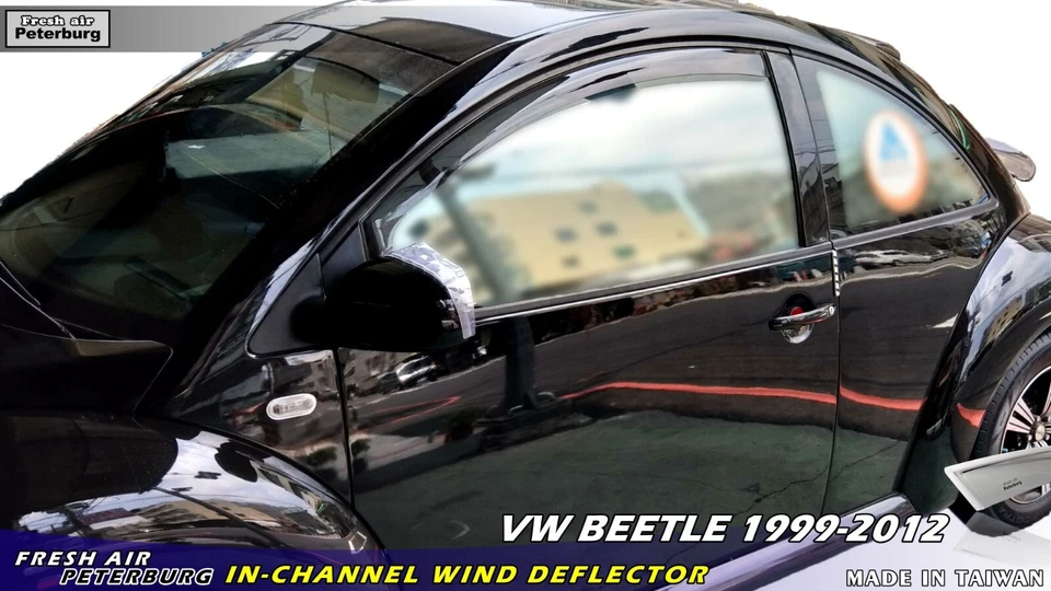 Deflector de viento en canal para VW BEETLE 1992-2012 2 PIEZAS Foto 2 de 4