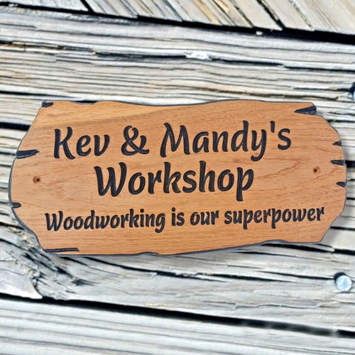 Personalised Oak Carved Rustic Wooden Sign House Name Address Plaque Outdoor - Picture 7 of 7