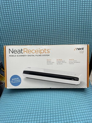 Brand New Neat Receipts Mobile Scanner + Digital Filing System NM-1000