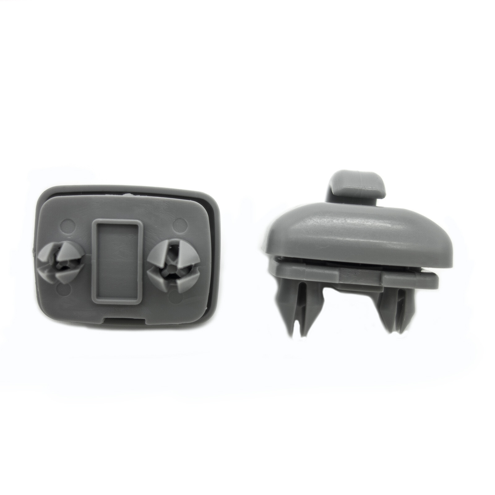 Set of 2 Grey Sun Visor Clip 8U0857562A for Audi A3 A4 A5 Q5 A7 B6 B7