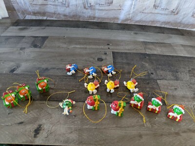 Kurt Adler M&M´S Mini Candy Ornament Weihnachten Urlaub Baum Set 15