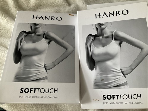 Hanro Smooth Touch Camisole Spagetti Strap Base Layer Black Sz Large 46/48 New - Picture 6 of 6