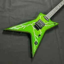 HotSale Factory Dean Dime Slime Dimebag Darrell Green Lighting Electric Guitar
