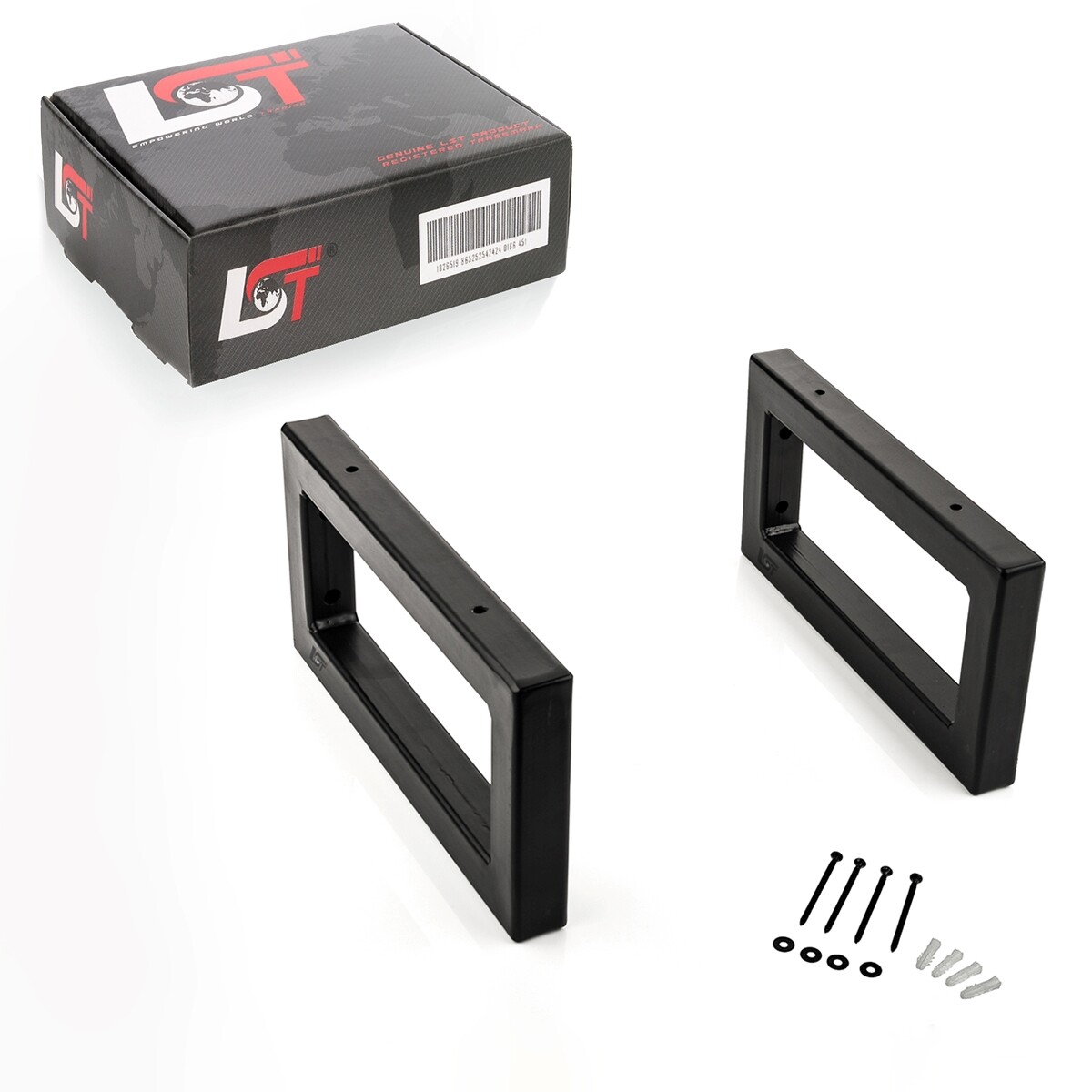 2x Wall bracket matte black 350mm washbasin holder shelf bracket towel holder