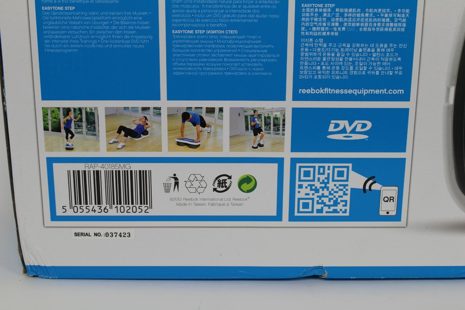 reebok easytone step dvd