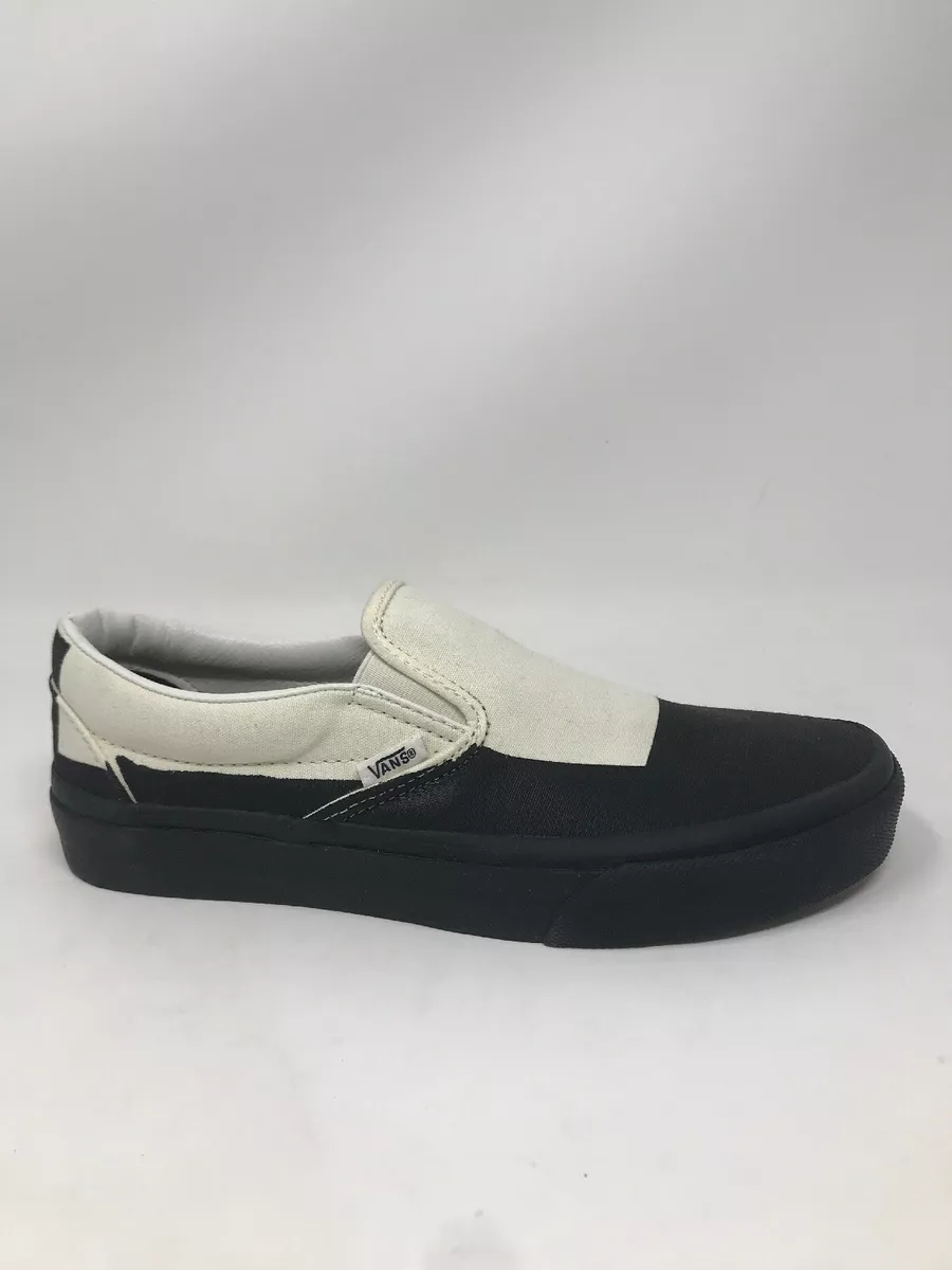 simbólico Tercero detrás VANS Classic Slip On Overprint Black White Unisex US Mens Size 7 / Womens  Sz 8.5 | eBay