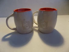 2012 Dunkin' Donuts 14 Oz Ceramic Coffee Cups Set Of 2