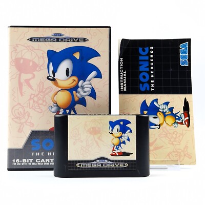 Sega Mega Drive Spiel '' Sonic The Hedgehog '' MD OVP | PAL * Guter Zustand