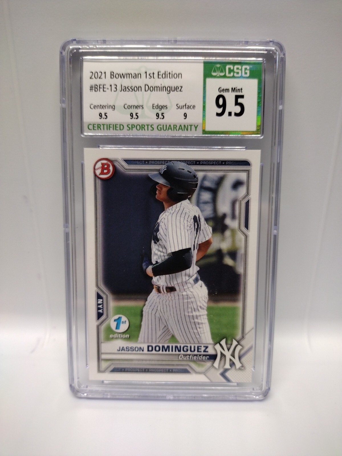 2021 Bowman 1st Jasson Dominguez Rookie Card BFE-13