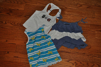 Girls Lot of 3 Tank Tops Size 4-5 Great Deal!!!