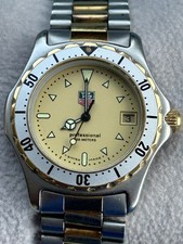 Vintage TAG Heuer 2000 Professional Two-Tone Men's Watch 974.013R Running!
