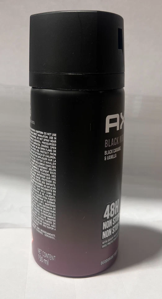 Paquete de 6 desodorantes corporales frescos Axe Black Night para hombre 48 horas, 150 ml (5,07 oz) Foto 3 de 4