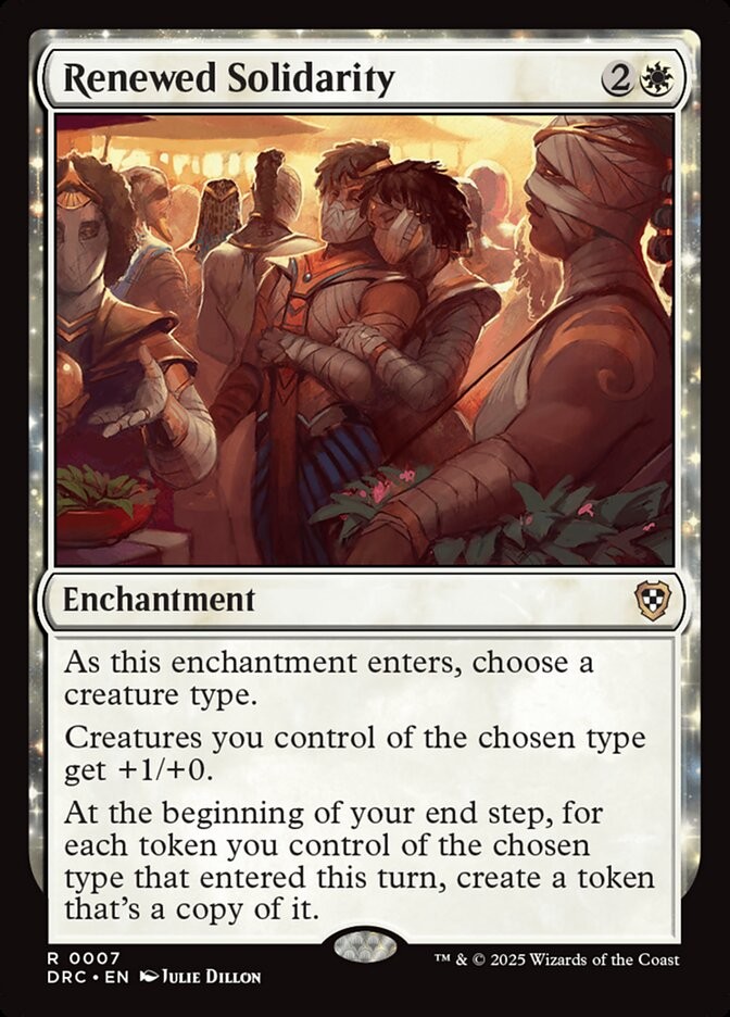 Renewed Solidarity 7 NM Aetherdrift Commander MTG