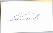 -George Selkirk- (d.1987) Signed/Autograph/Auto Index Card New York Yankees MLB