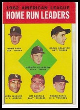 1963 Topps #4 (Harmon K / Norm C / Jim G / Roger Maris) LL