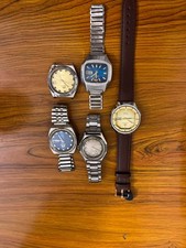 5 orient vintage watches for parts and repair 