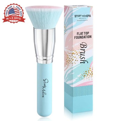 Makeup Brushes Foundation Brush for Liquid Makeup, Flat Top Kabuki Foundation Br