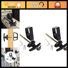 6 " T-Handle Lock for Shed Door Latch, 8 Keys  Screws Included, 2 Kits