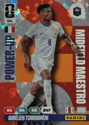 Panini Fifa World Cup WM 2026 Midfield Maestro 574 Aurélien Tchouaméni Power Up