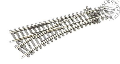 PECO ST-241 Weiche links 168mm 12,5° Cod.100