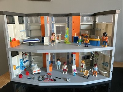 Playmobil 70191 Krankenhaustrakt plus Erweiterung, 2 Etagen gebraucht