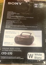 Sony CFD-S70 Portable CD, Cassette Tape, FM/AM Boombox 