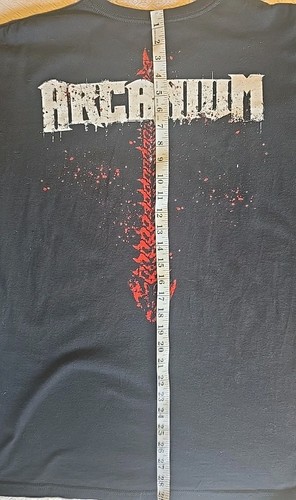 Arcanium Band Fan Music T-shirt Short Sleeve Black Men's - Picture 9 of 10
