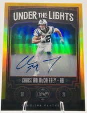 2020 Panini Legacy Under the Lights Christian McCaffrey UL-CM Gold /10 Panthers