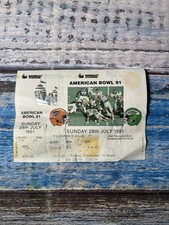 American Bowl 91 Ticket 1991 Wembley Stadium Buffalo Bills Eagles NFL