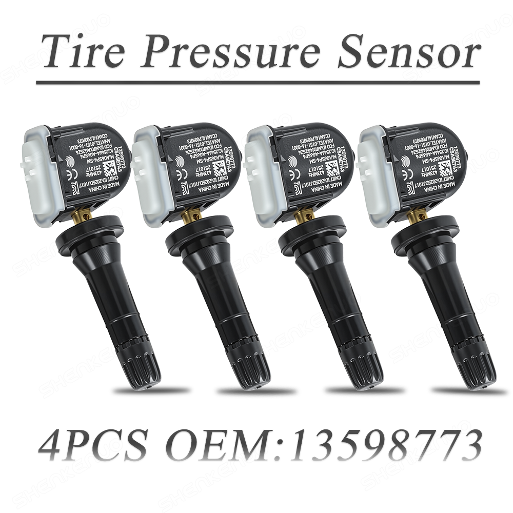 4Pcs Genuine Tire Pressure Sensor OEM 13598773 TPMS 433MHz For GMC Buick Chevy