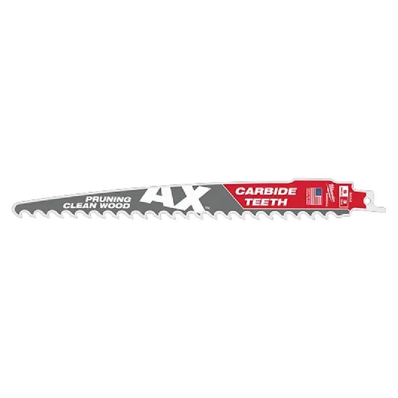 Milwaukee 48-00-5333 12" 3TPI The AX Carbide Blades for Pruning & Wood, 3PK