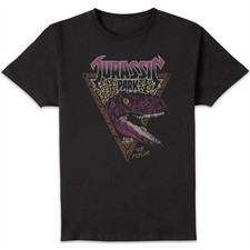 Image of Jurassic Park Raptor Adults T-Shirt | Official Licensed | Black