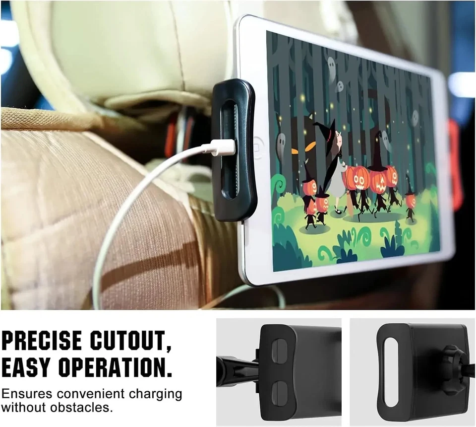 Car Tablet Holder for Ipad Headrest Mount for Tablet/Phones Car Tablet Holder - Image 4 of 4