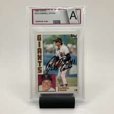 1984 Topps - Darrell Evans Auto #325 San Francisco Giants Graded Authentic