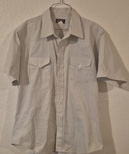 VTG Ruddock Bros Shirt Mens XL Striped Western Button Up Made In USA Cowboy