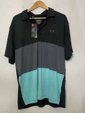 Under Armour Men's Playoff Polo Shirt Color block Performance XL New Golf