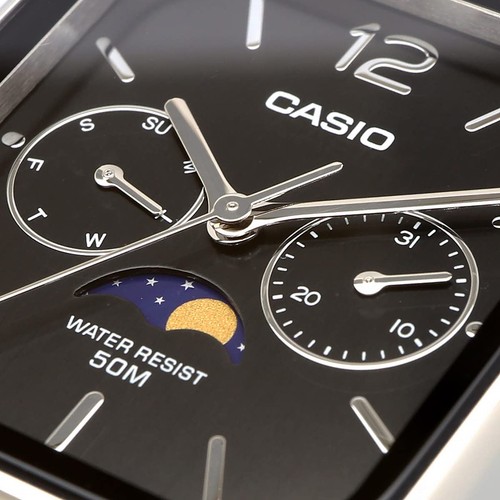 Casio CASIO Estándar Fase Lunar Analógico Hombre Reloj MTP-M305D-1AV Metal Vand 449 - Imagen 6 de 7