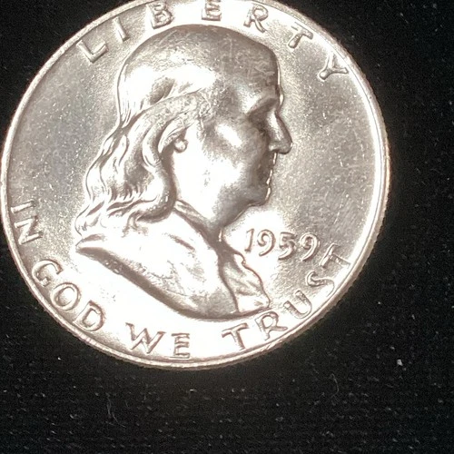 1959-D Silver Franklin Half Dollar BU For Birth Year Gift Someone 67Years Old!