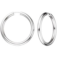 "Jobo\"Creolen Rund 925 Sterling Silber Ohrringe Silberohrringe Silbercreolen"